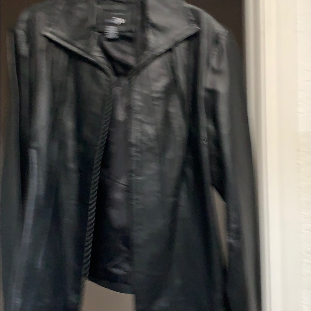 Real leather black jacket